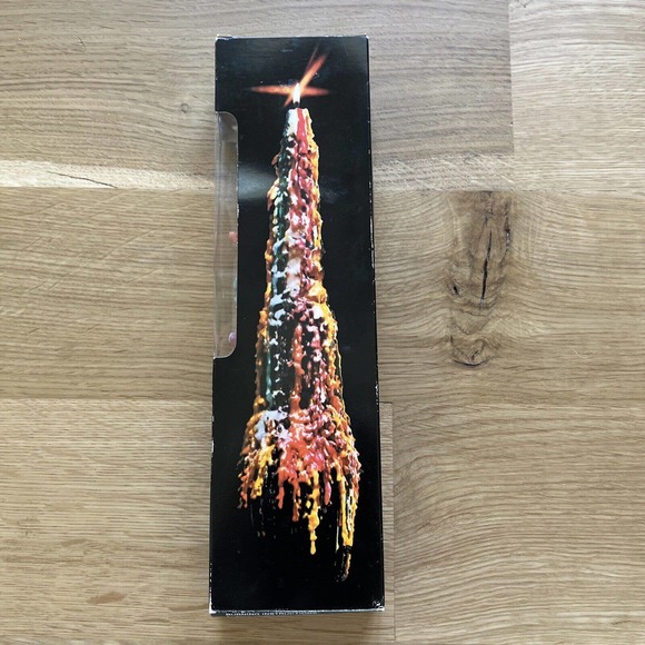 Vintage Rainbow Drip Candles Unused in Box Guild House Set of 2 Taper 12" Hippie - Picture 6 of 8